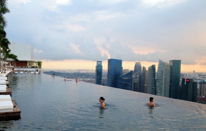 Marina Bay Sands Hotel Singapore Swimming Pool
