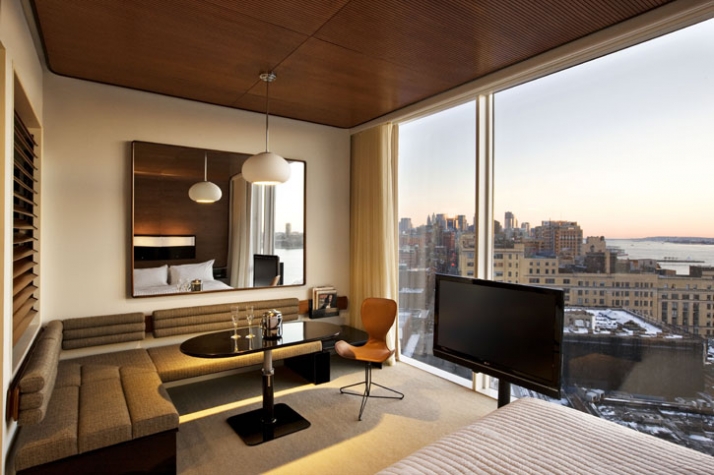 West facing room with view // photo Courtesy of The Standard,New York