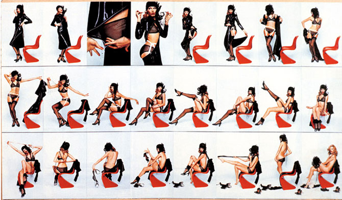 &quot;How to undress in front of your husband&quot;/Photo series with Amanda Lear // photo © Brian Duffy Image Courtesy of Vitra