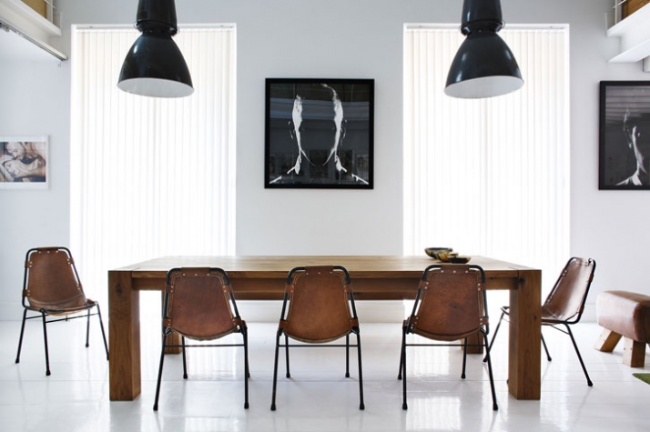 // artworks by Gorka Postigo // chairs by Charlotte Perriand Photo © Manolo Yllera
