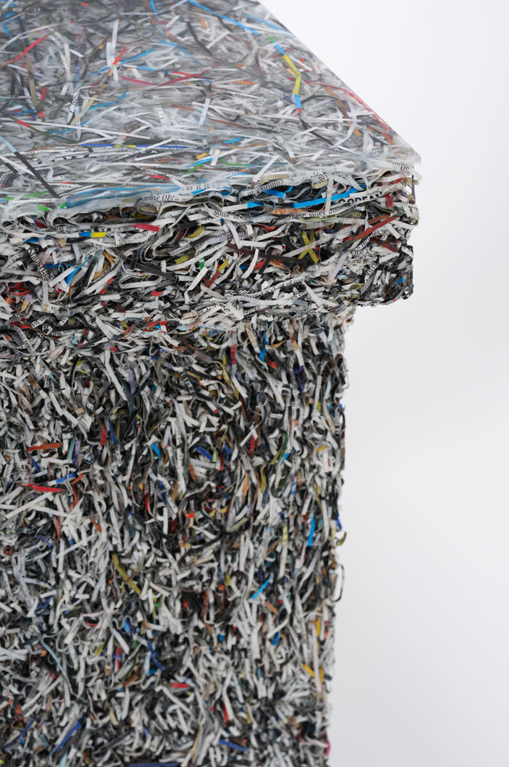The Shredded Collection Bench(detail) photo by Kaitey Whitehead © 2011, studio Jens Praet for Industry Gallery