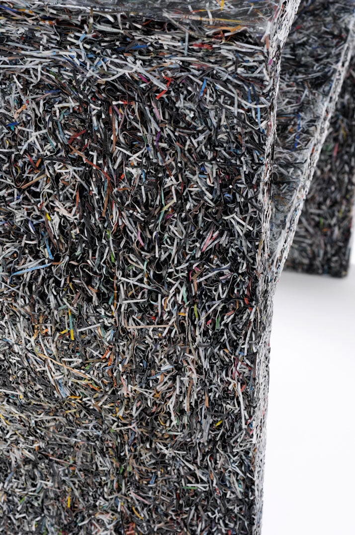 The Shredded Collection Sidetable (detail)photo by Kaitey Whitehead © 2011, studio Jens Praet for Industry Gallery