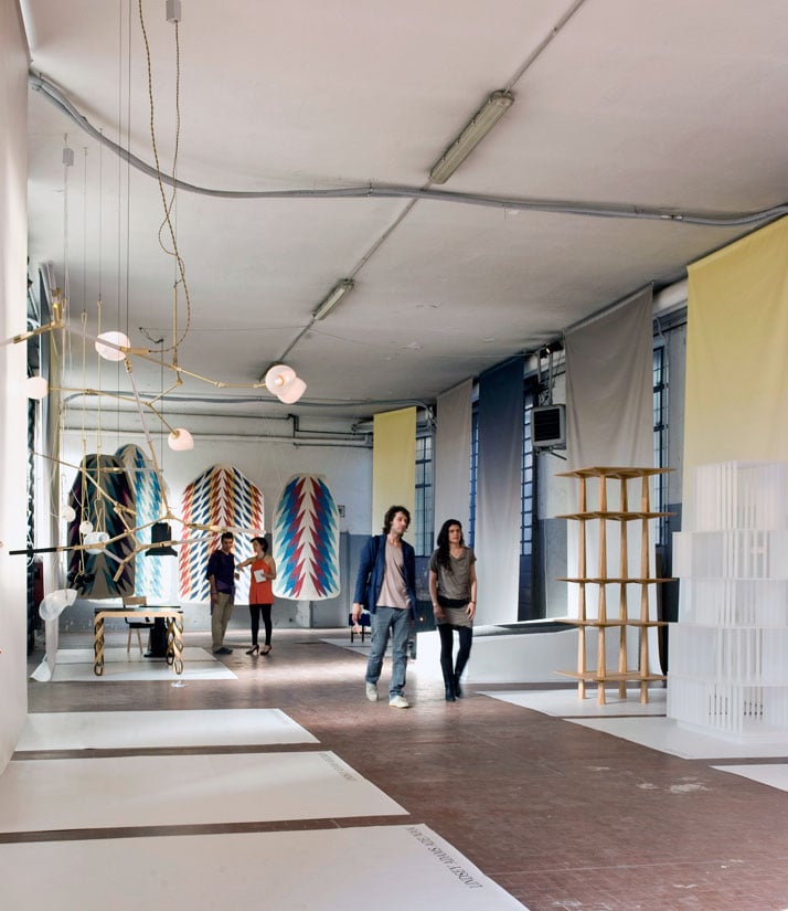 Installation view of pop-up Carwan Gallery in Ventura Lambrate, Milan 2011