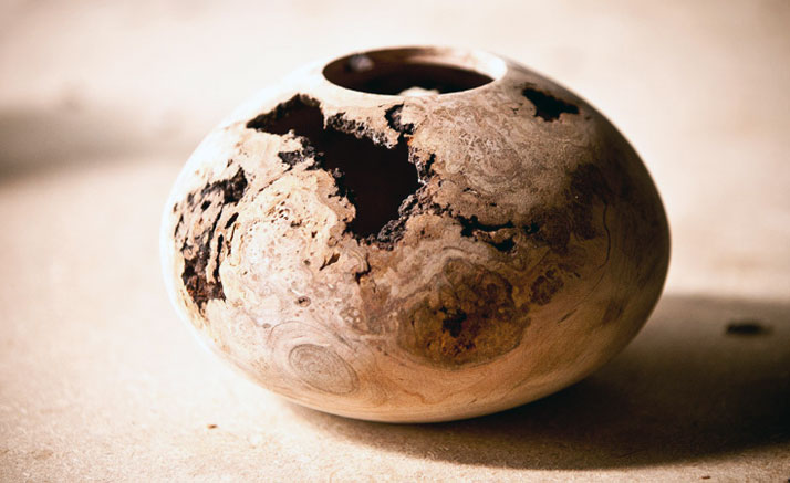 A small cherry burl turning, roughly 8&#039;&#039; diameterphoto © Mindy Best, Courtesy of The Scout