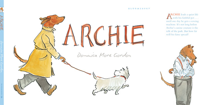 Domenica More Gordon&#039;s first illustrated dog book for Bloomsbury // Front Cover