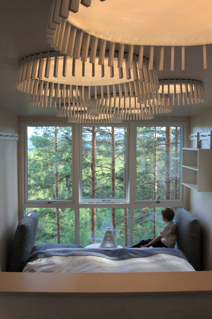 The Cabin (interior)Photo © Peter Lundstrom, WDO | Treehotel