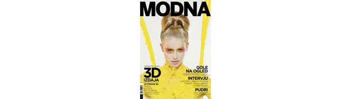 Modna Magazine's cover.