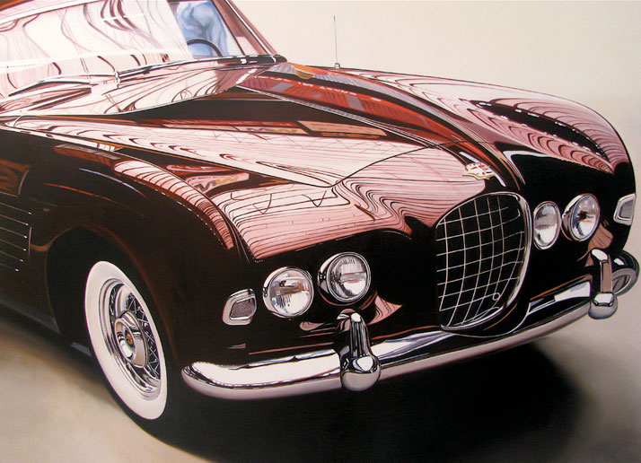 Cadillac, 2010,  oil on aluminum panel, 30 x 40" © Cheryl Kelley, Courtesy of Bernarducci Meisel Gallery  