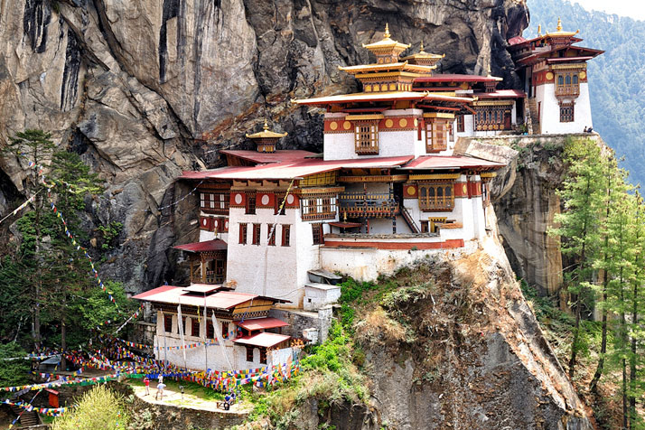 Taktsang Palphug Monastery (also known as The Tiger's Nest), Paro valley, Bhutan. photo © Csilla Zelko.