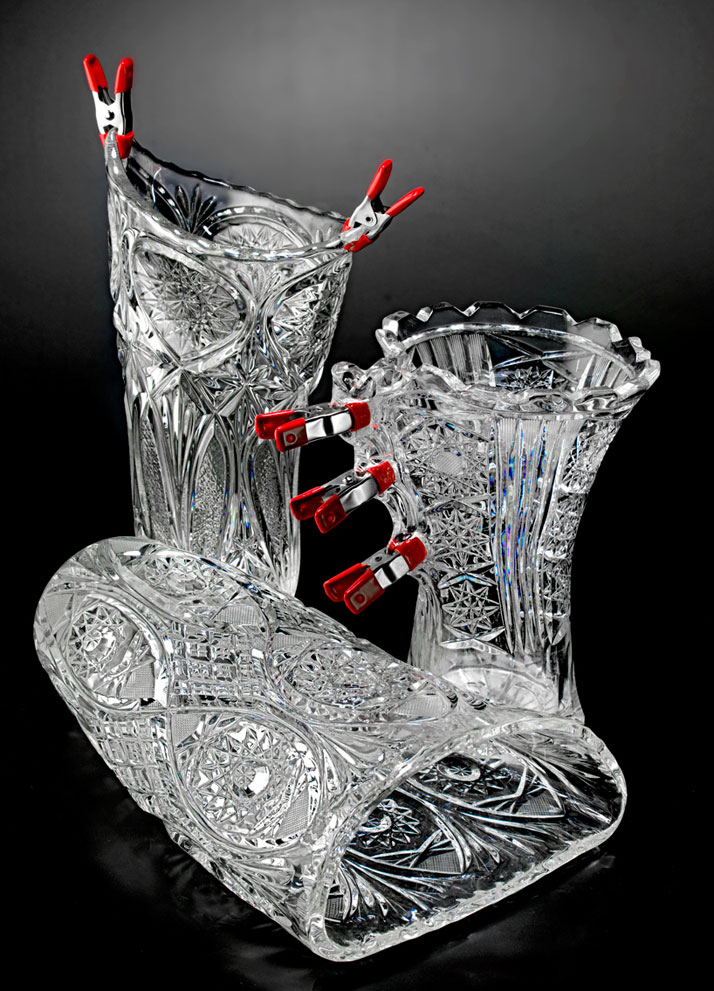 Metamorphosis glass vase series by Jakub Berdych (Qubus). (2012)photo © Gabriel Urbánek.