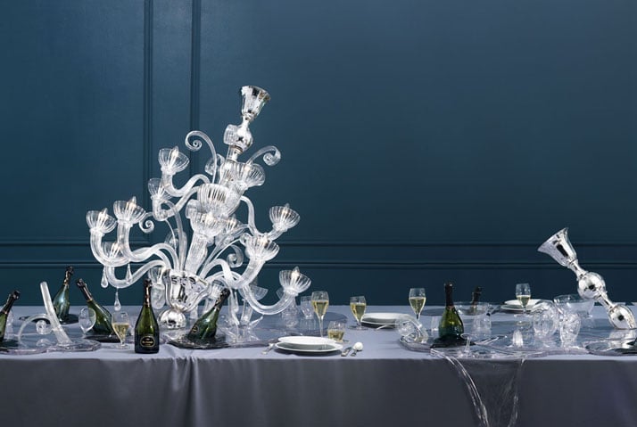 Melting collection by Maarten Baas for Dom Ruinart. (2009)photo © Ruinart.