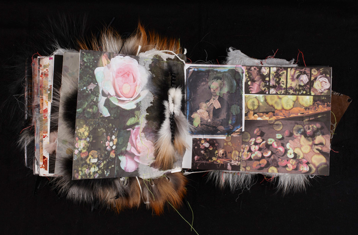 Vanitas / Sketchbook with textile studies made for Saga Furs, 2009Photographer Michael Daugaard