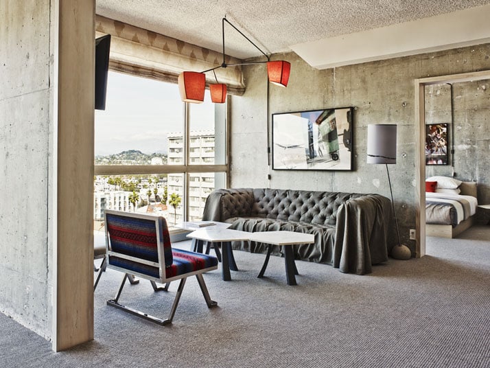 Hollywood Hills Apt Suite, photo by Adrian Gaut, © The Line Hotel, L.A.