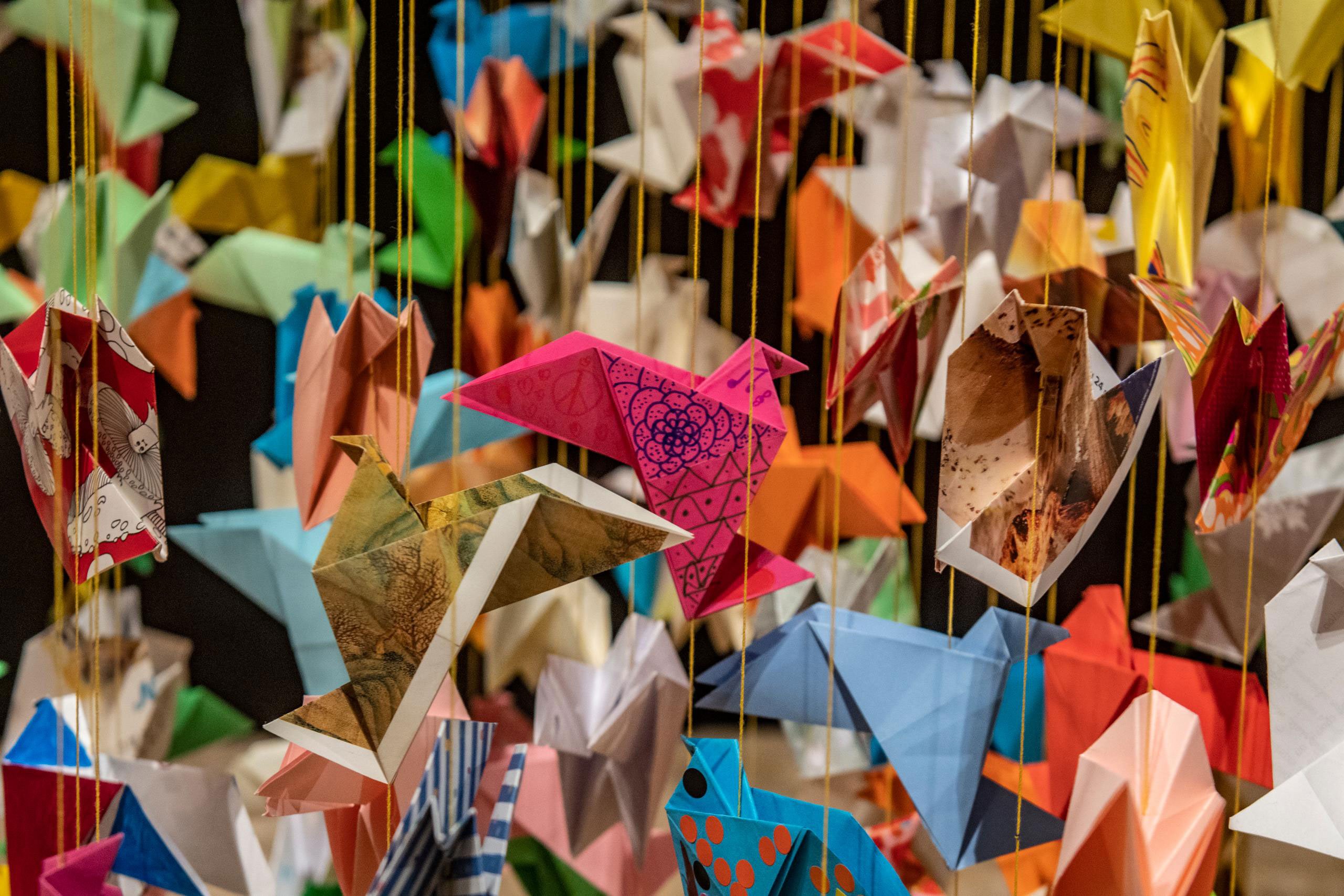 Origami for Life by Charles Kaisin. "Magnae Chartae" installation at Homo Faber by Michele de Lucchi. Photography by Simone Padovani © Michelangelo Foundation.