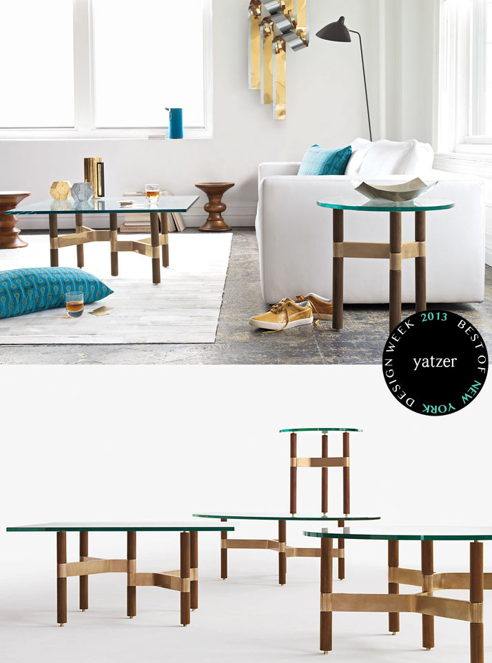 Helix Collection of occasional tables designed by Chris Hardy for Design Within Reach.