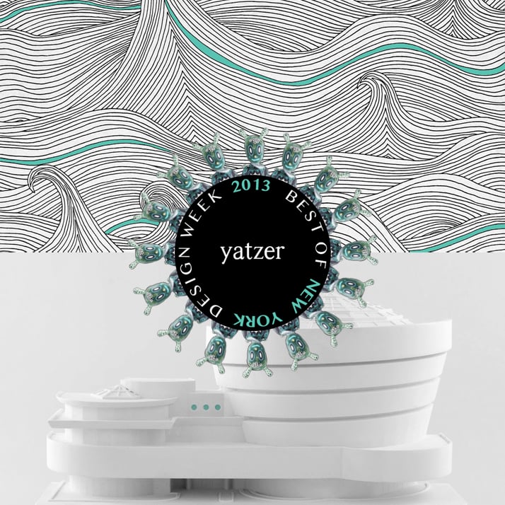 Cover of Yatzer's BEST OF NYDW2013 designed by Costas Voyatzis,  featuring the new GUEST created by the outstanding American Artist Gary Baseman for Lladró,  the ''Seascape-Winter'' wallpaper by Abigail Edwards and the Guggenheim Museum Architectural Sculpture by Chisel &amp; Mouse. Soundtrack: Instrumental Lana Del Rey's ''Young and Beautiful'' produced by Jonathan Gardner.