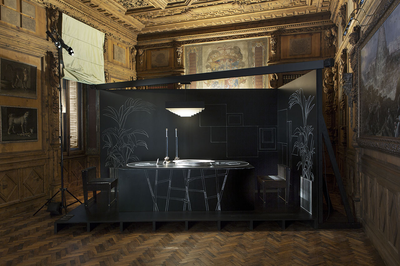 14 exclusive creations designed by Dimore Studio for Dior available by special order for a one-year period. Installation view at Casa degli Atellani.Photo by Silvia Rivoltella.