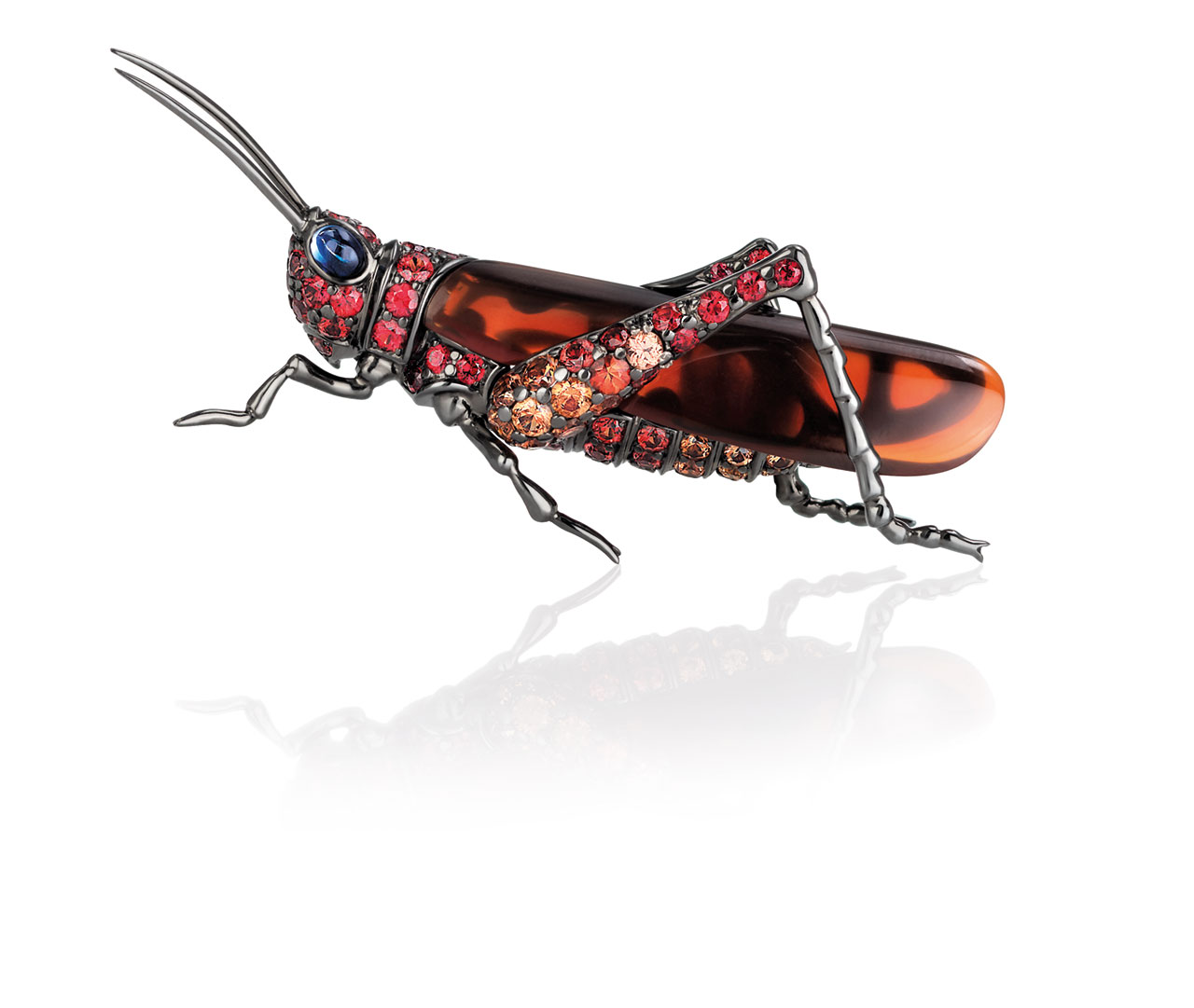 Roberto Coin, cricket brooch. Animalier Collection, 2015.