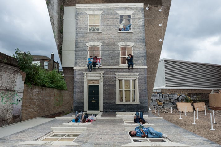 Leandro Erlich: Dalston House Installation images© Gar Powell-Evans 2013 Courtesy of Barbican Art Gallery