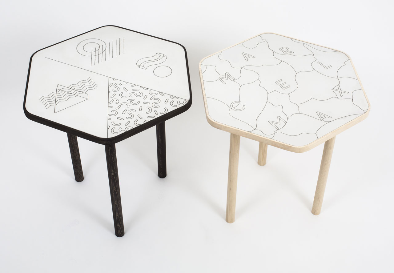 Side tables by Marcel Max.