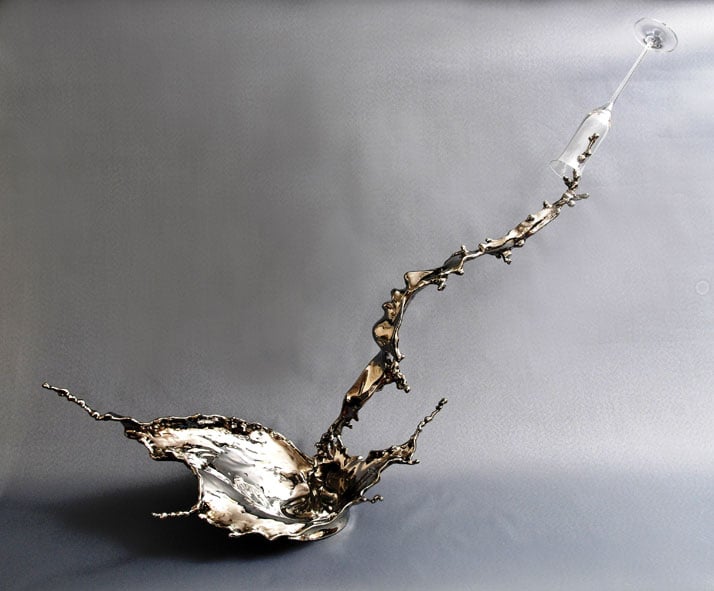 ''Splash of Wonder'' by Johnson TSANG (曾章成). (2011)Stainless steel and glass sculpture.photo © Johnson TSANG Cheung Shing (曾章成).