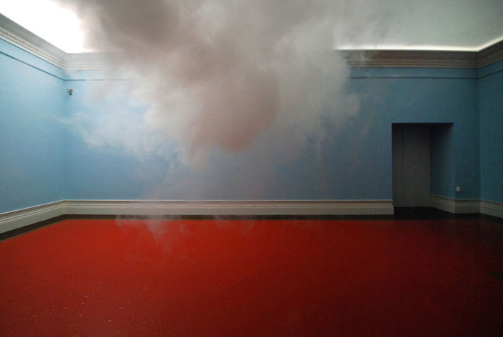 Berndnaut Smilde, Nimbus, 2010.Cloud in room.Digital C-type Print , 75x112 cm.Probe#6, Suze May Sho, Arnhem.