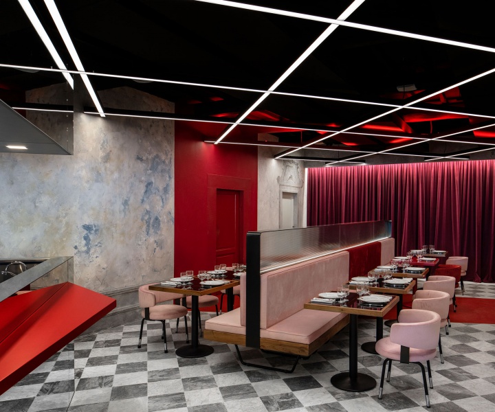 Timothee Studio's Unconventional Design for a Tuscan Trattoria Looks to 1970s Italian Discos for Inspiration