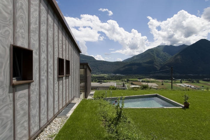 House in Ticino, Switzerland // image Courtesy of Copper Development Association