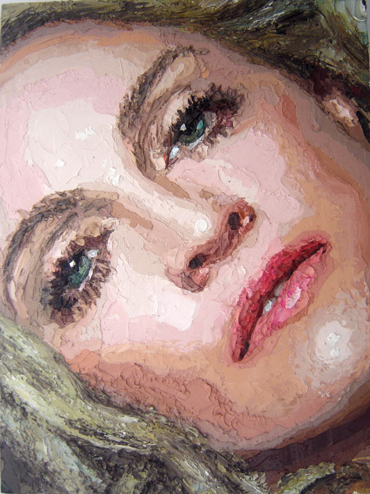 Zed Nesti, 2009 Madonna  // series: &quot;Celebs&quot; oil on canvas 22,8 x 30,5 cm