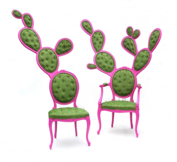 Prickly Pair Chairs by Valentina Gonzalez Wolhers