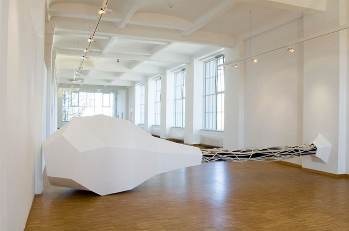 A Shape of Things to Come, 2007, mixed media, 150 x 700 x 160 cm,  © Matthias Männer, Courtesy Gallery Dina4 Projekte, Munich