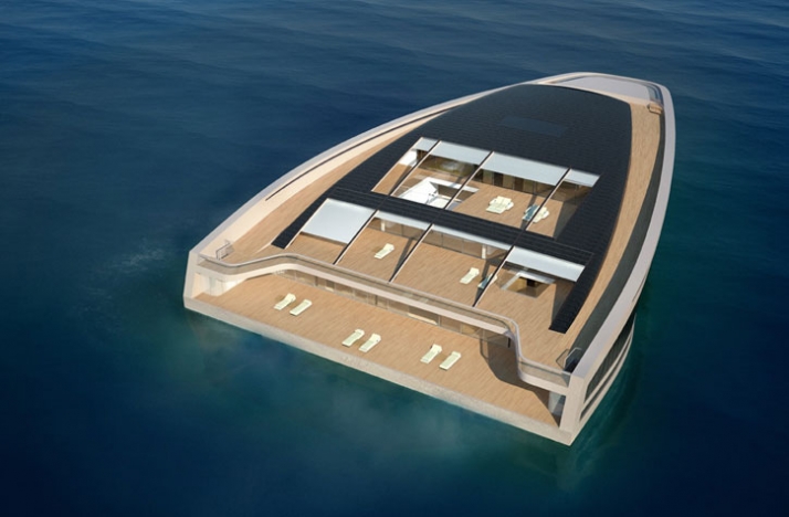 3D exterior image // Courtesy of Wally Hermès Yachts