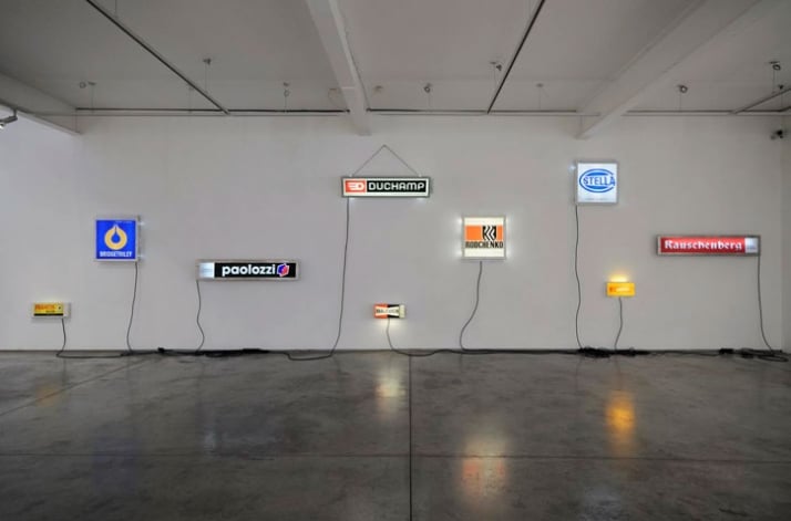 Installation shot: Light boxes, years and dimensions variable.  //  photo © Paul Tucker 2009