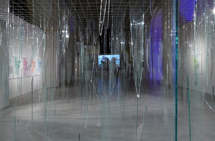 Ruri (IS) Glass Rain, 1984 Photo: Anders Sune Berg Kunsthallen Nikolaj