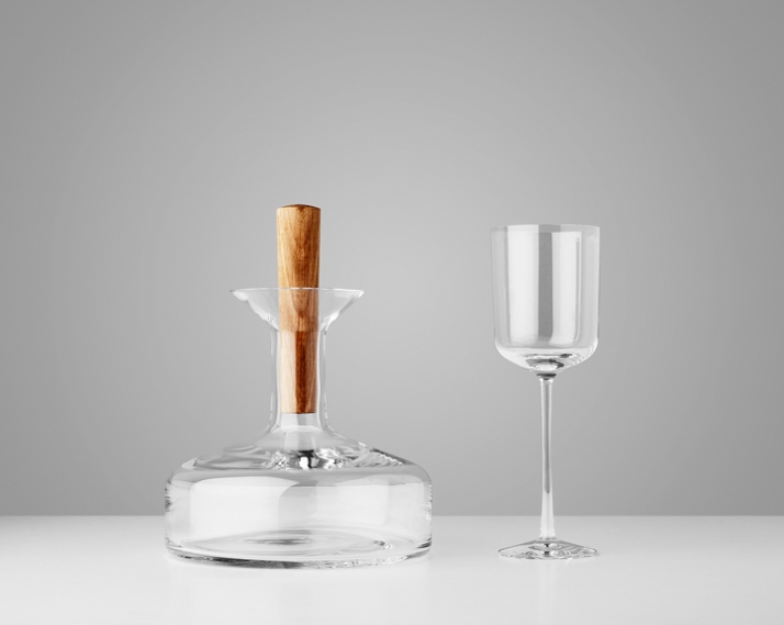 Wine Carafe and Glass // Image Courtesy of StokkeAustad &amp;amp; Frost Product