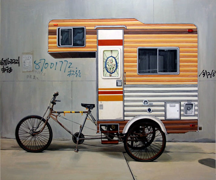 Living Ultralight with Kevin Cyr’s Camper bike, (c) of Kevin Cyr