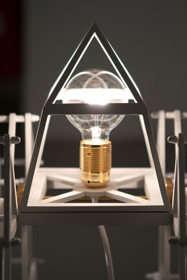 Lamp by Anna GlansénThe matter of bondingMeasurements // l 370 × w 310 × h 920 mmphoto © Beckmans College of Design