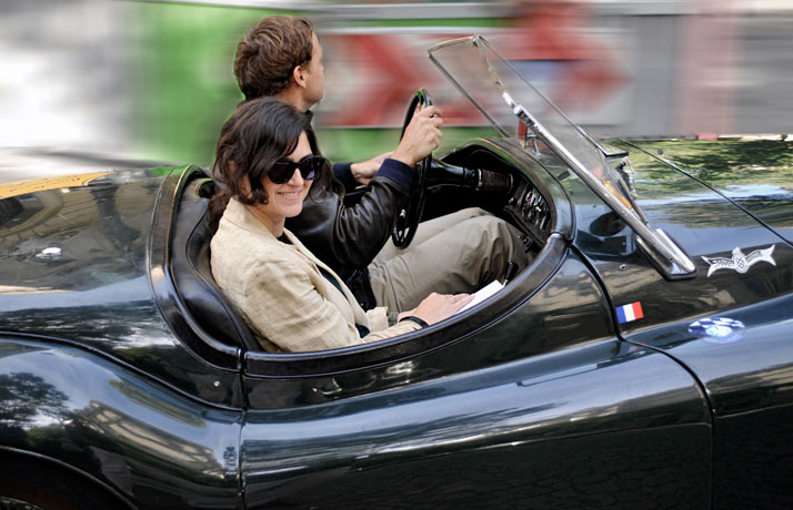 Jaguar XK120 roadster - 1950 // Etienne Raynaud with Ami Kealoha, photo © Xavier Lavictoire