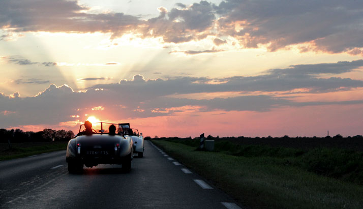 Two Jaguar XK120 roadster - 1950 follow the Yellow Sun, photo © Costas Voyatzis for Yatzer.comphoto © Costas Voyatzis for Yatzer.com