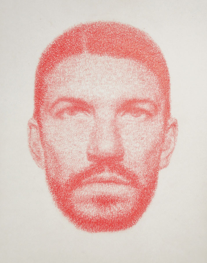 Don&#039;t Be Gay, from Advice Series, (from Trauma &amp;amp; Other Stories) Red pencil on mylar, 8.5 x 11 inches, 2011.Image Courtesy of Zachari Logan