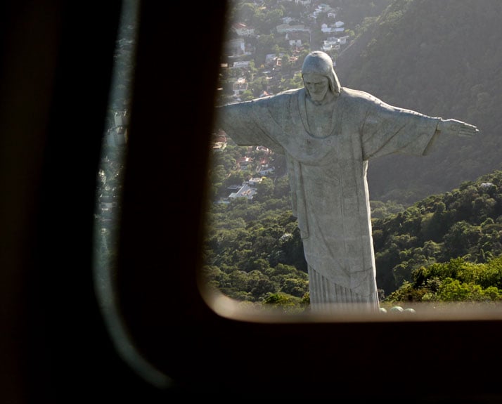 &#039;Christ the Redeemer&#039; from the helicopter, photo © Costas Voyatzis