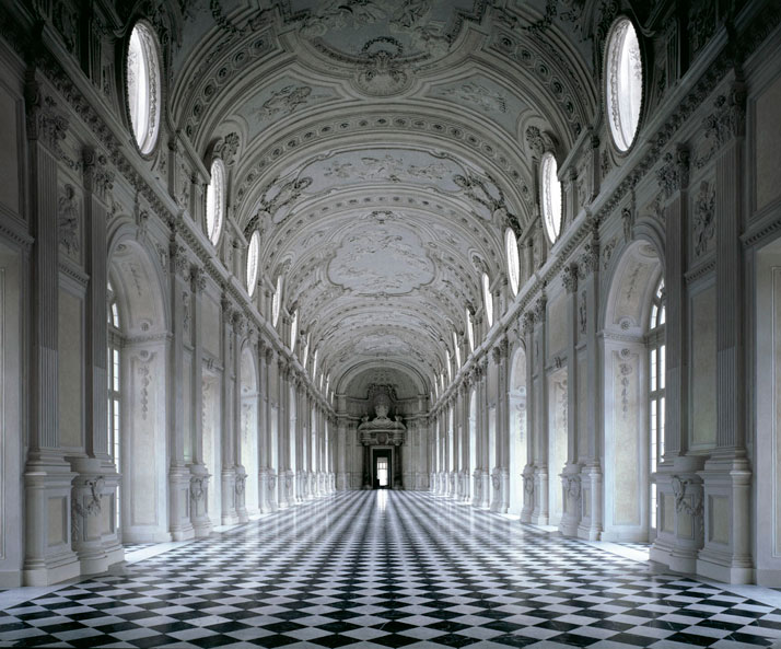 Reggia di Venaria Reale Italy - corridor perspective luxury ma