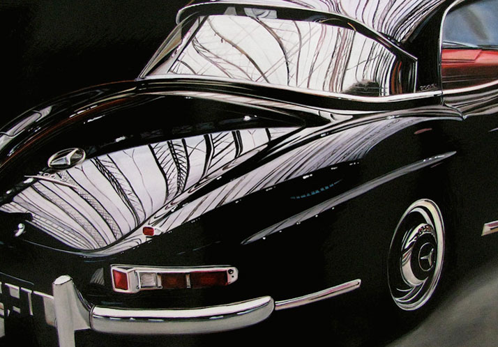 Mercedes, Oil on aluminum, 18 x 24 inches© Cheryl Kelley, Courtesy of Bernarducci Meisel Gallery