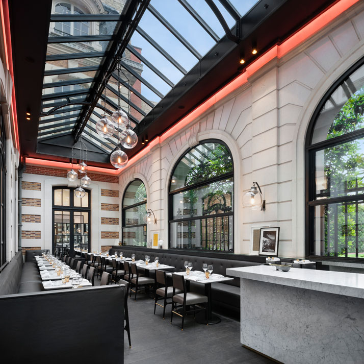 Café Artcurial, design Agence Charles Zana, photo by Jacques Pépion, Courtesy of Café Artcurial