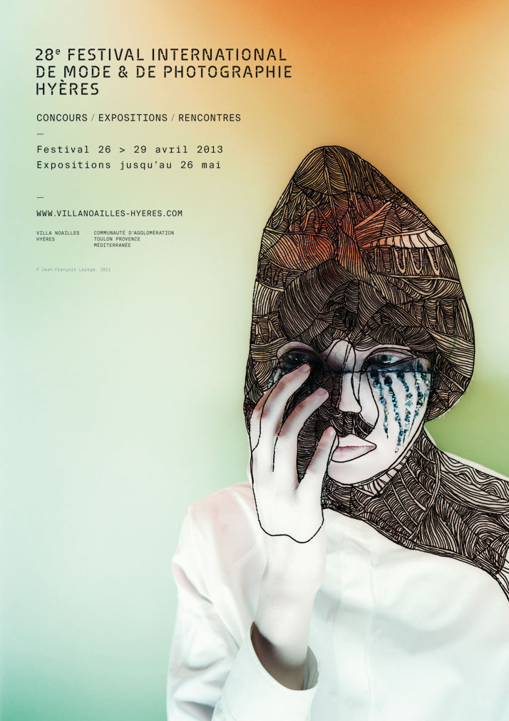 HYÈRES 2013 的另一张海报，照片 © Jean-François Lepage，2011。