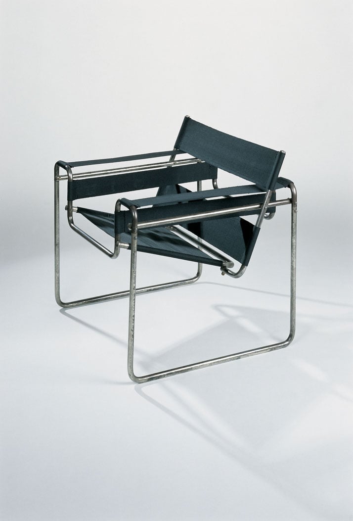 B3 armchair, tubular steel structure, edited by Standard Möbel, 1927, Vitra Design Museum collection.© Photo Thomas Dix - Vitra Design Museum archives, Weil am Rhein.