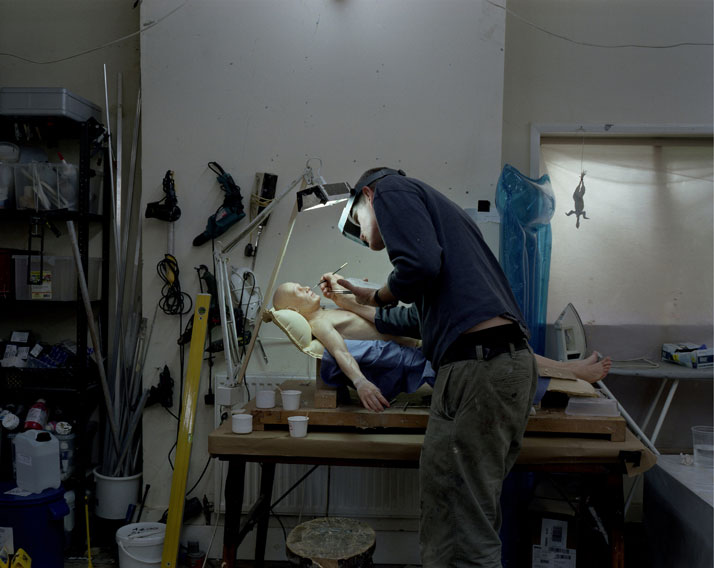 Ron Mueck’s Studio, October 2012 © Ron Mueck.Photo © Gautier Deblonde.