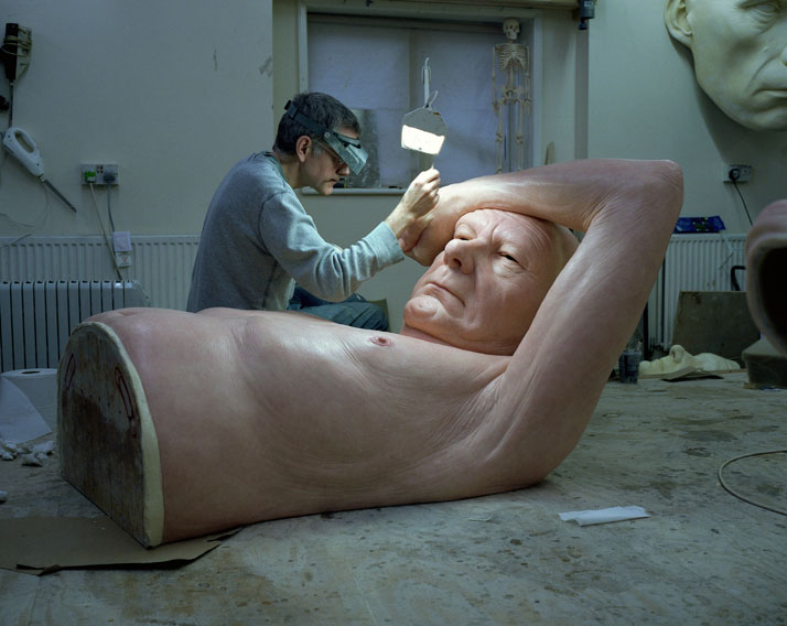 Ron Mueck’s Studio, January 2013 © Ron Mueck.Photo © Gautier Deblonde.