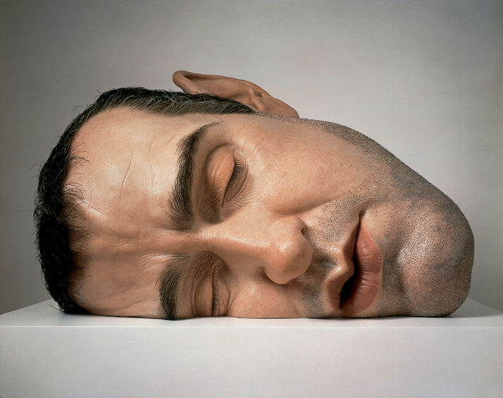 Mask II, 2001. Mixed media. Anthony d’Offay, London. © Ron Mueck. Photo courtesy of Anthony d’Offay, London.Exhibition Ron Mueck, Fondation Cartier pour l’art contemporain, Paris, April 16 › Sept. 29, 2013.