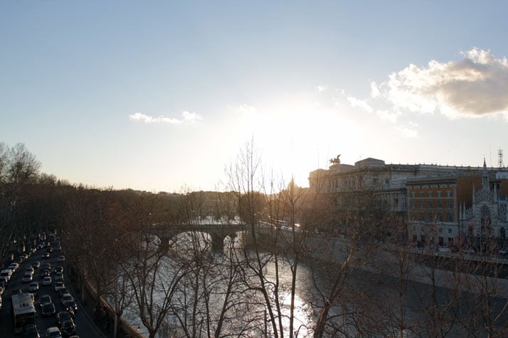 The view from Paolo Bulgari's office in Rome. Photo © Costas Voyatzis for Yatzer.